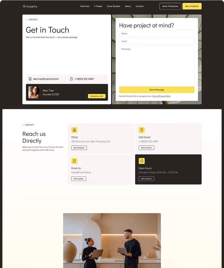 Consulting & strategist Webflow template
