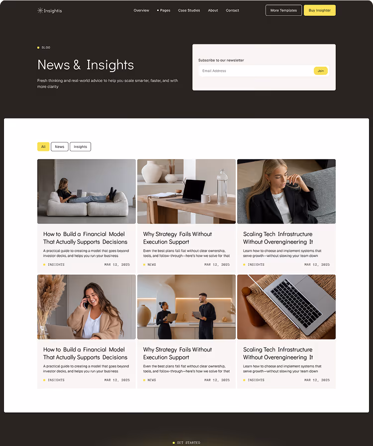 Consulting & strategist Webflow template