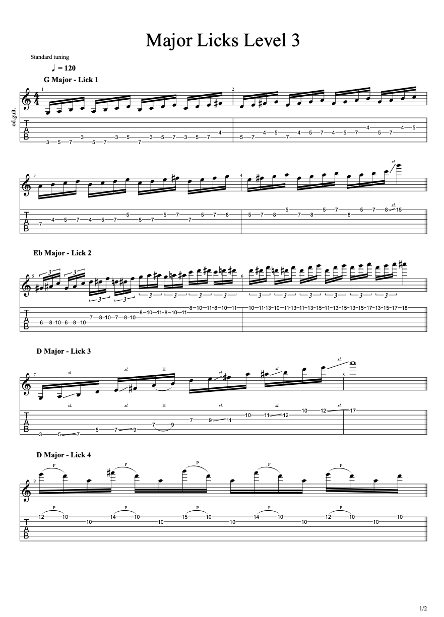 Major Licks Level 3 PDF preview