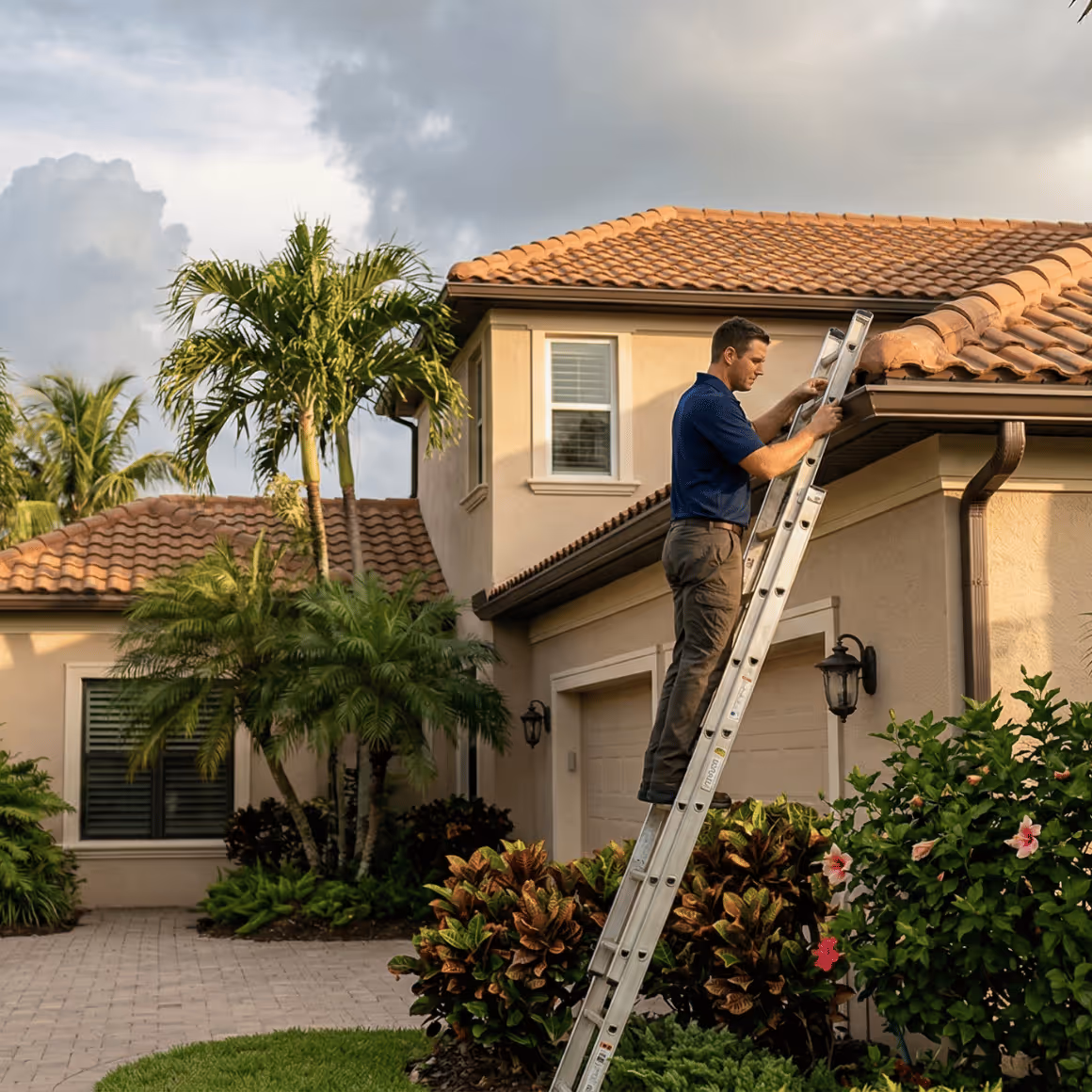 Gutter Cleaning Services in Naples, Florida. 