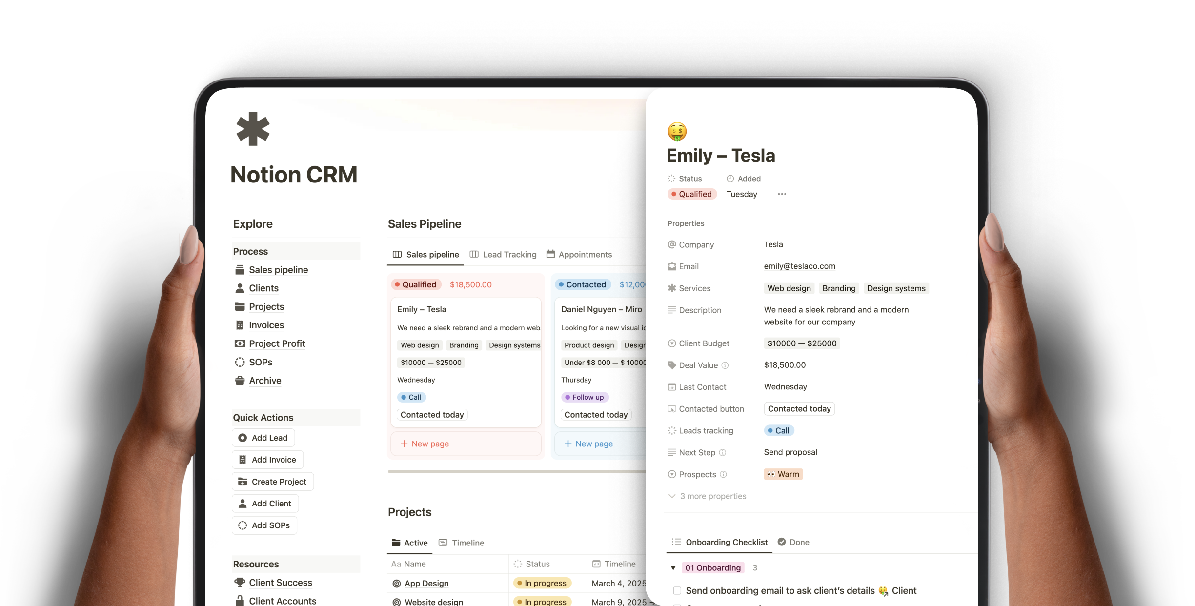 Notion CRM OS by faizur