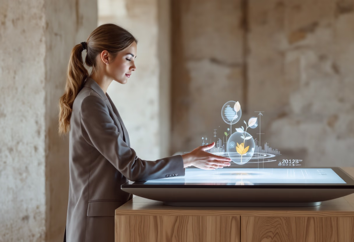 image of bustling city skyline (for a real estate tech)