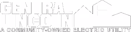 Central Lincoln, a community-owned electric utility logo with stylized building shapes.