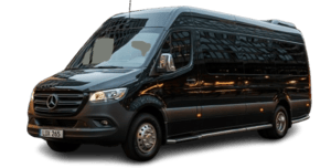 Minibus - 15 Fahrgäste und 15 Gepäckstücke