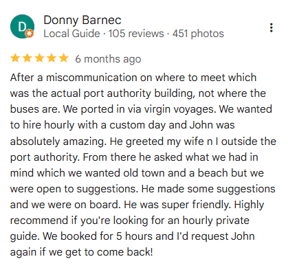 Google Review - Get Corfu Transfer