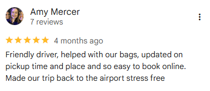 Google Review - Get Corfu Transfer