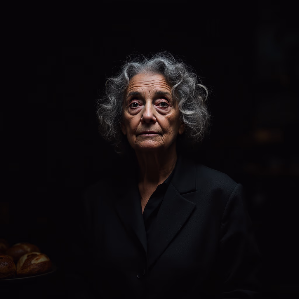 [headshot] image of customer (for a bakery)