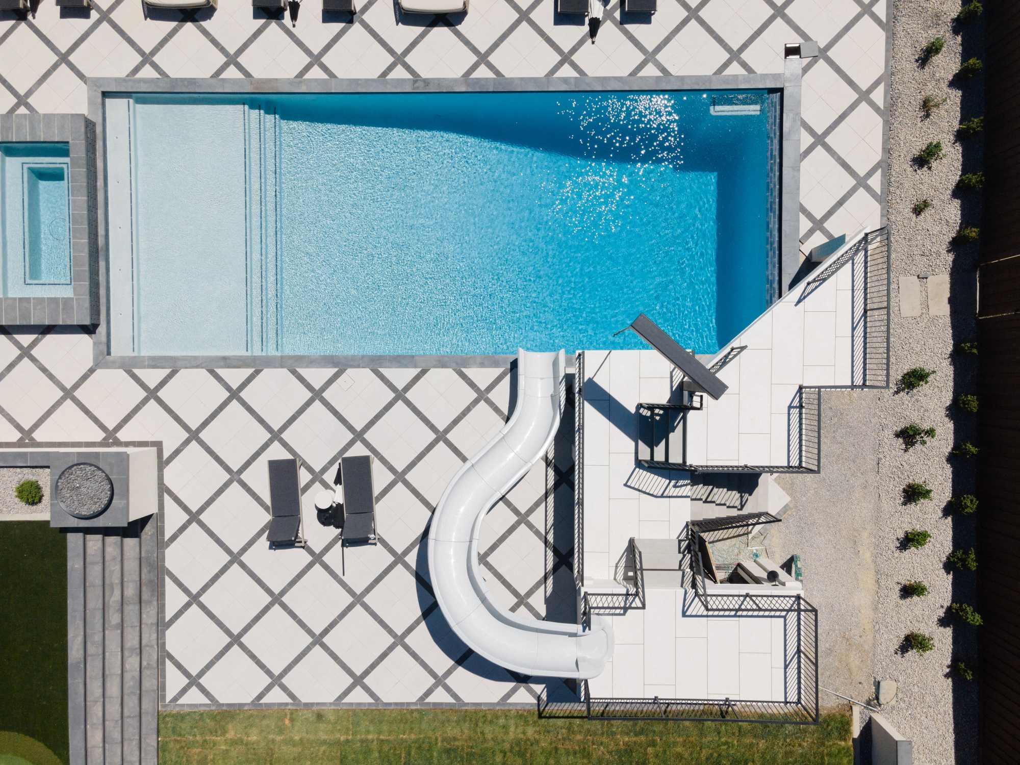 Residential aerial view of waterproof deck project by Lifetime Coatings in Utah