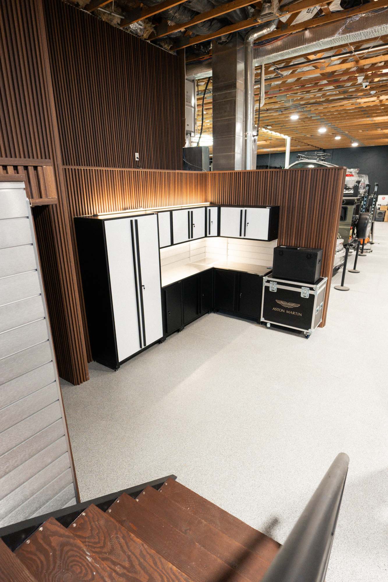 Residential garage storage installation by Lifetime Coatings in Utah