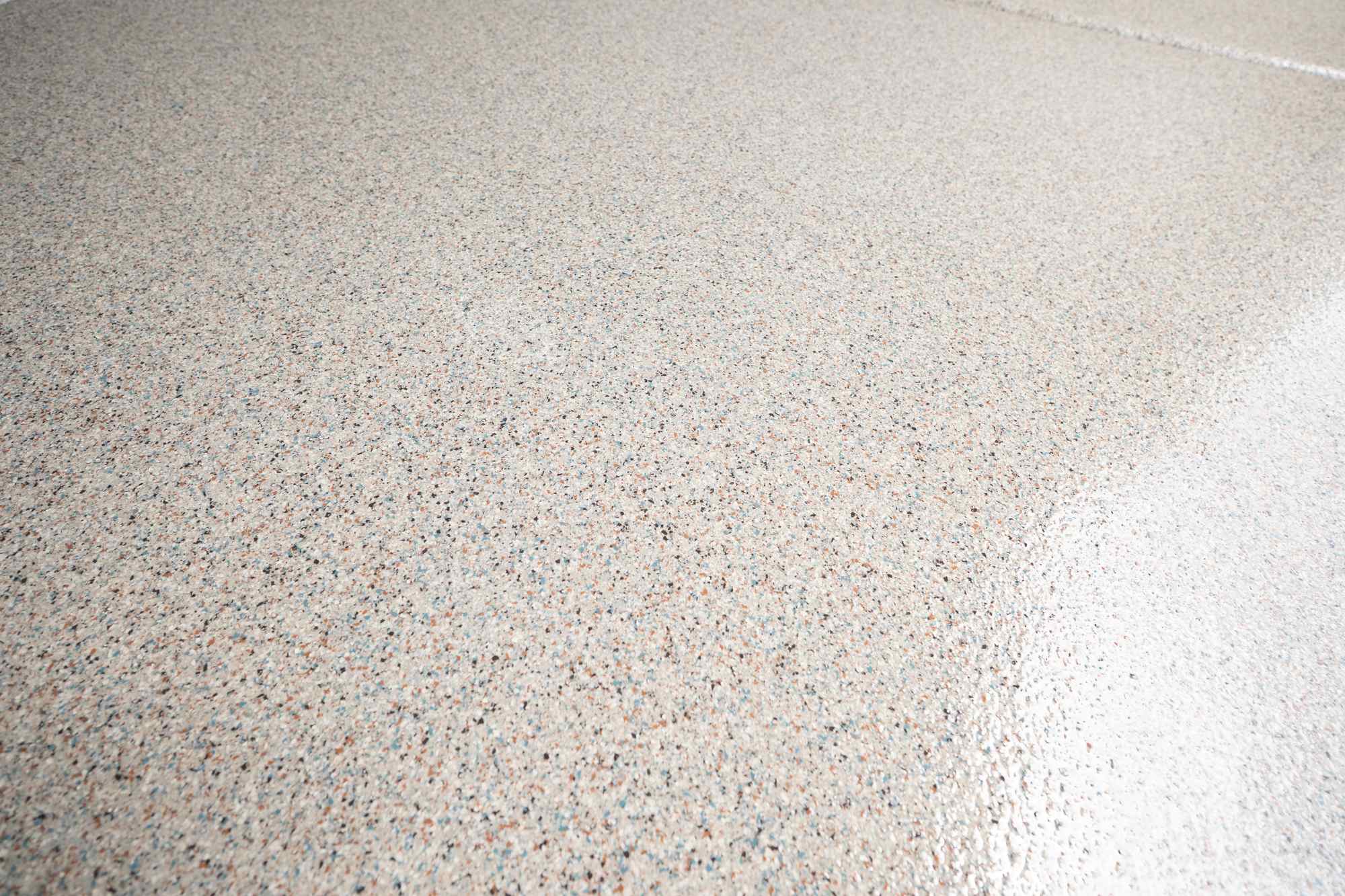 Residential flake epoxy floor coating by Lifetime Coatings in Utah