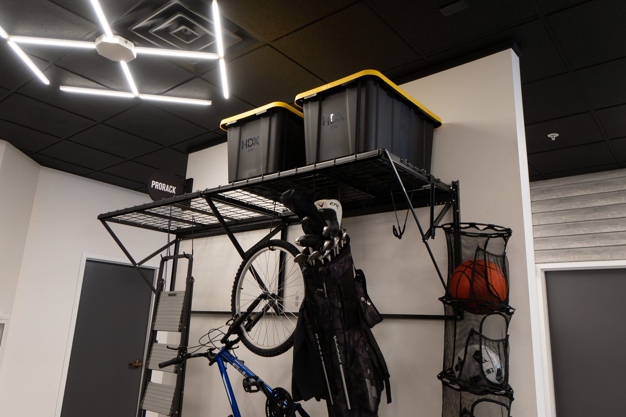 Residential garage storage installation by Lifetime Coatings in Utah