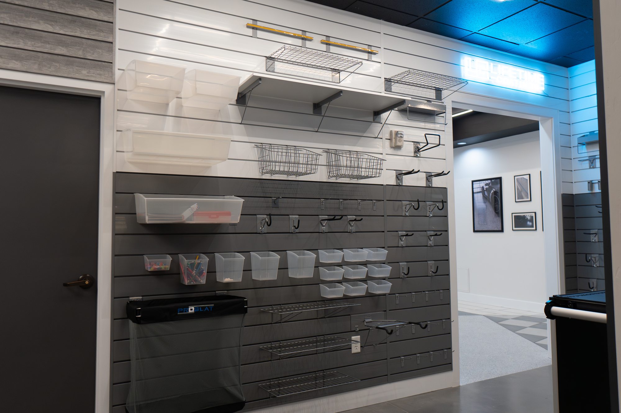 Residential garage storage installation by Lifetime Coatings in Utah