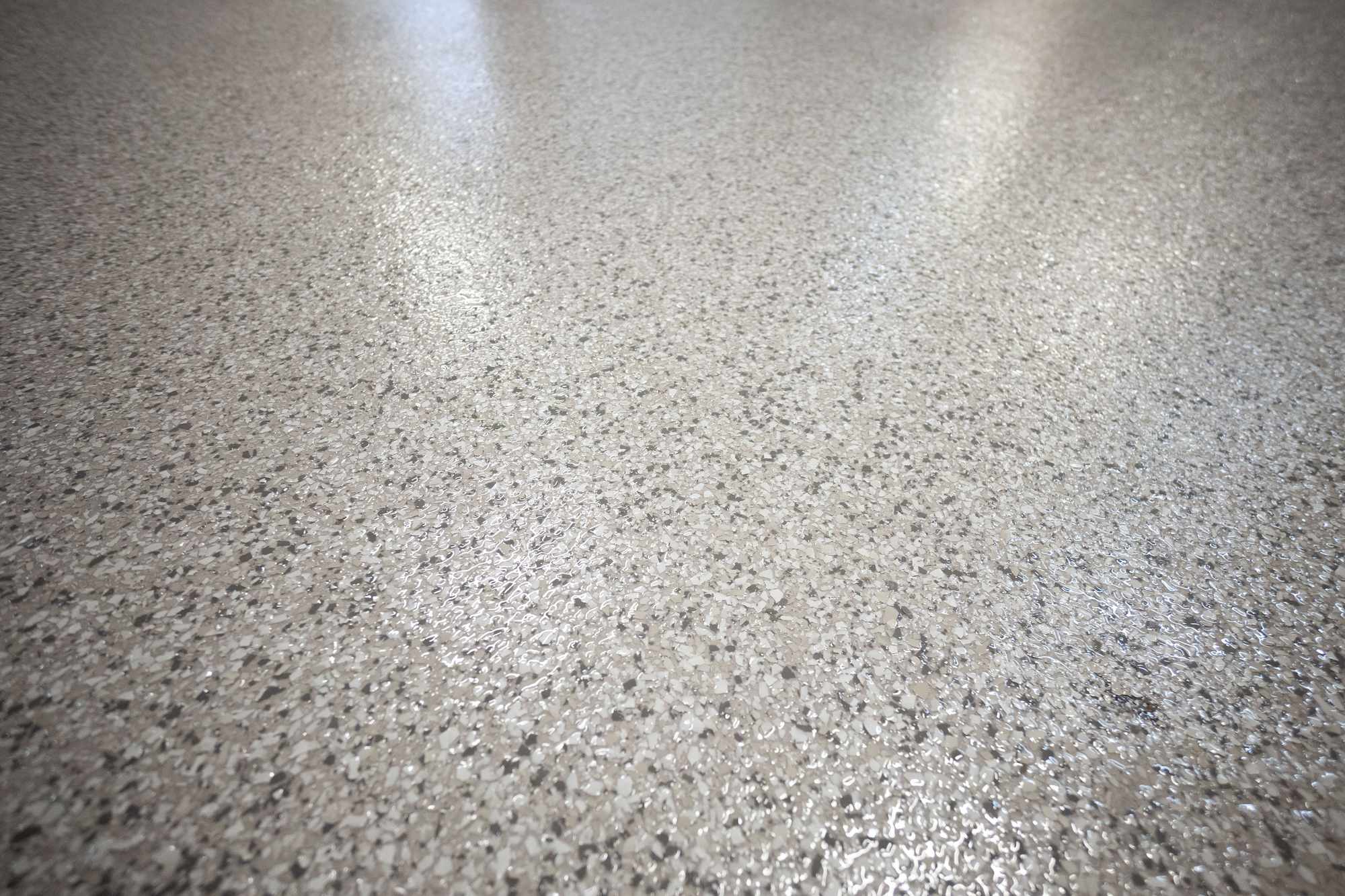 Residential flake epoxy floor coating by Lifetime Coatings in Utah