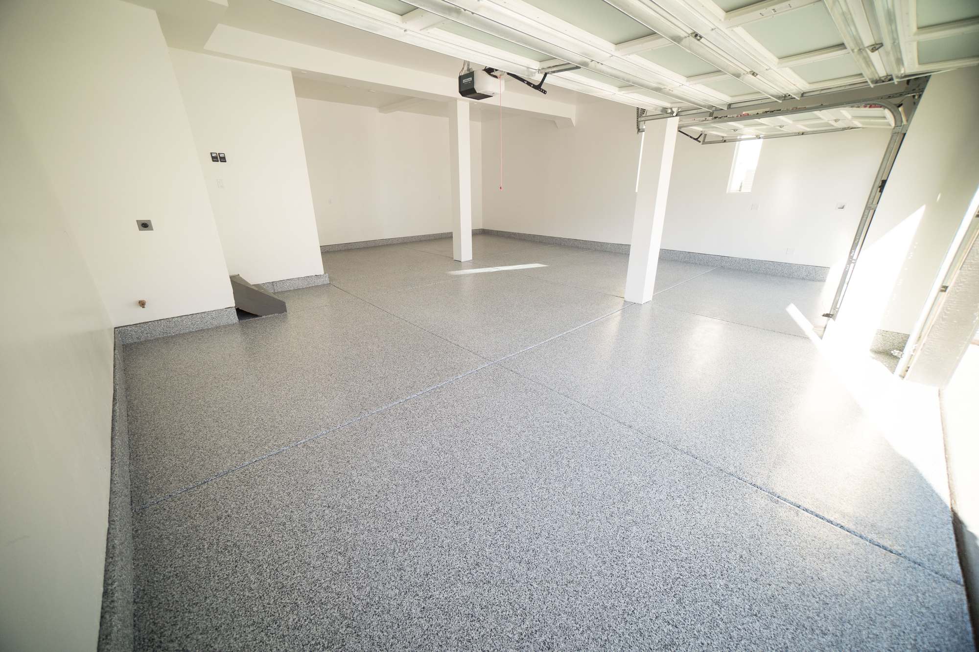 Residential flake epoxy floor coating by Lifetime Coatings in Utah