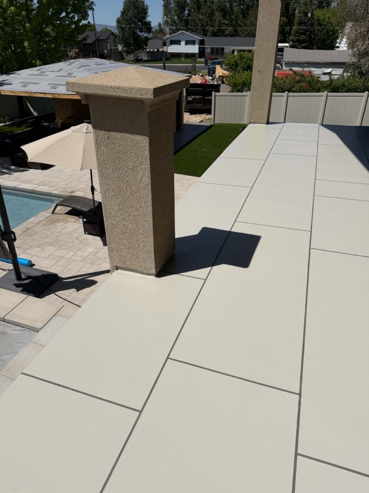 waterproof deck coating in Concrete Gray
