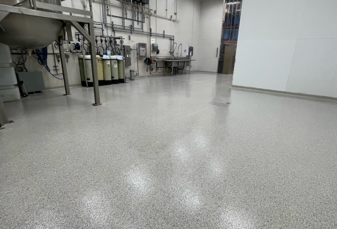 Ashton flake epoxy garage floor by Lifetime Coatings