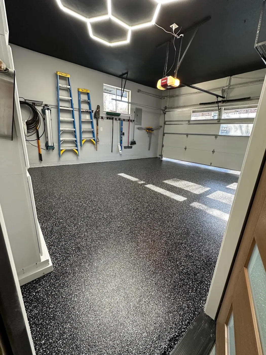 Igneous flake epoxy garage floor by Lifetime Coatings