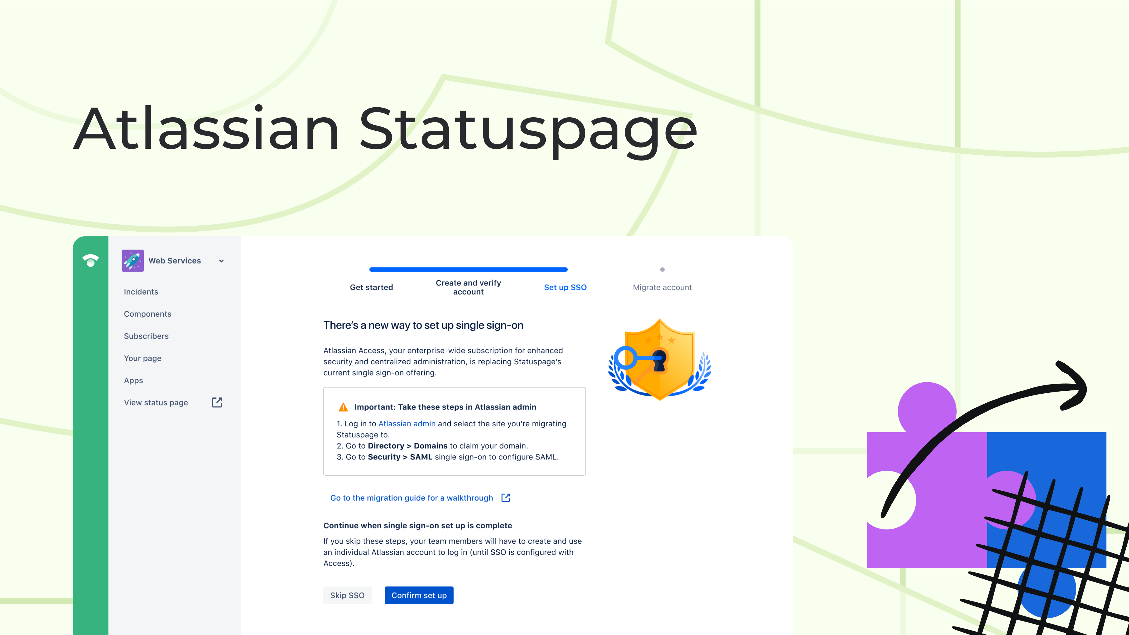 Thumbnail showing the Statuspage project