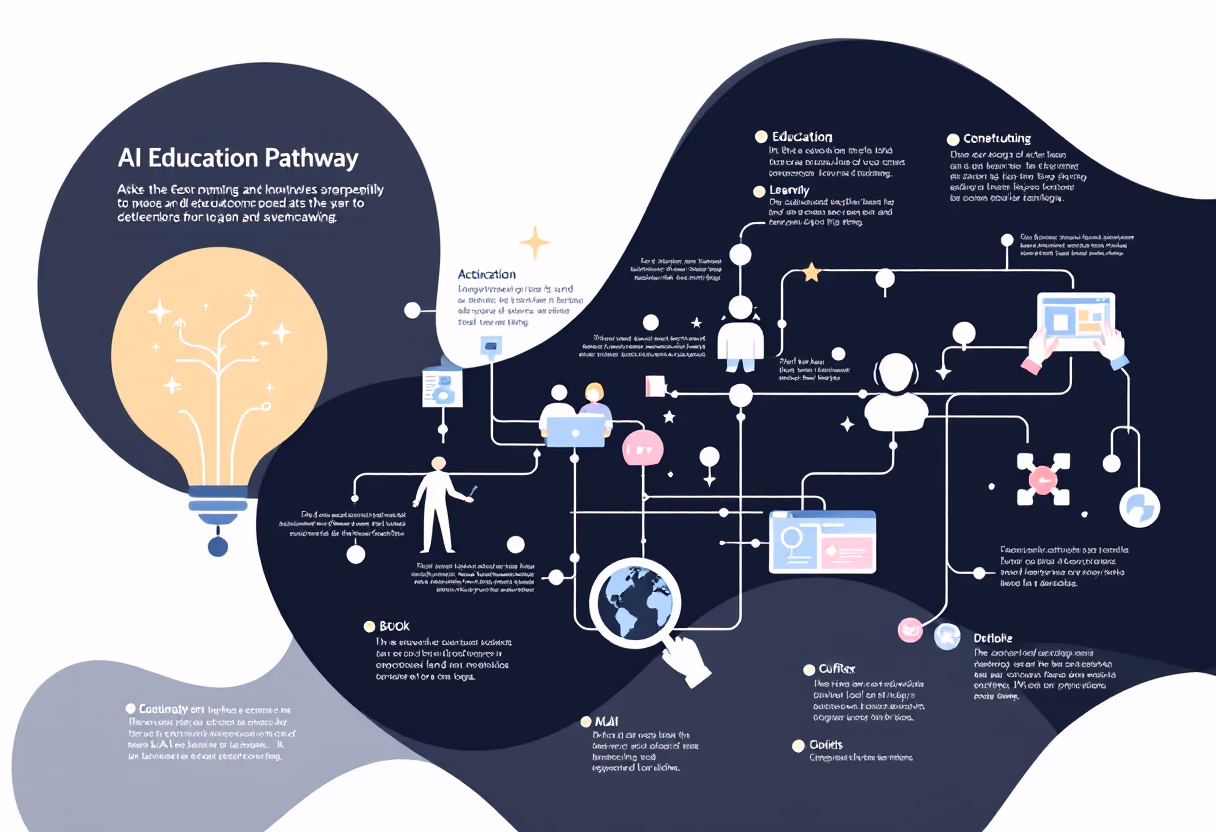 colorful ai learning infographic