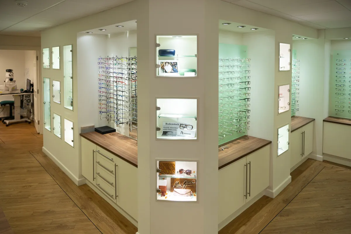 Martin Steels Optometrist practice interior
