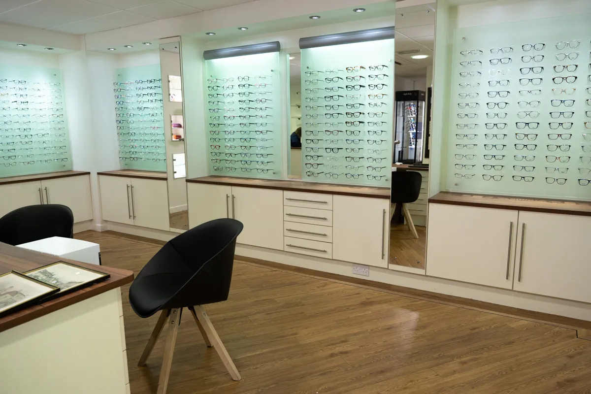 Martin Steels Optometrist practice interior