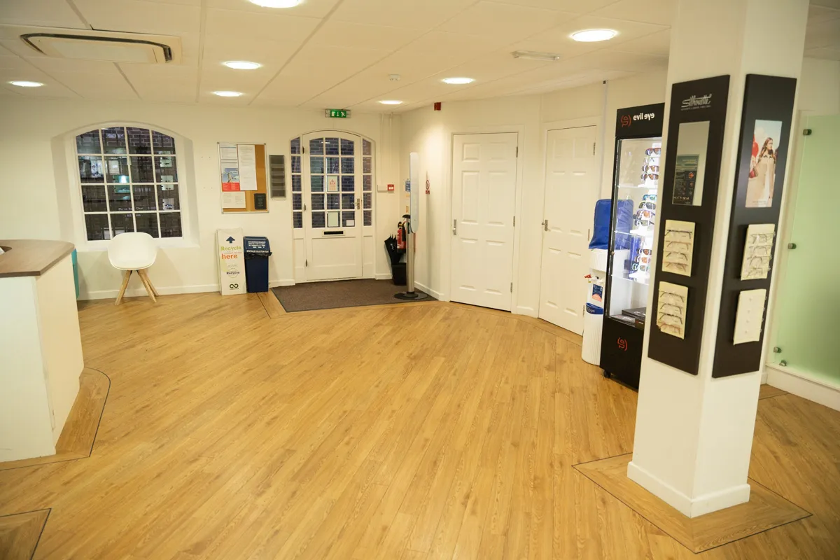 Martin Steels Optometrist practice interior
