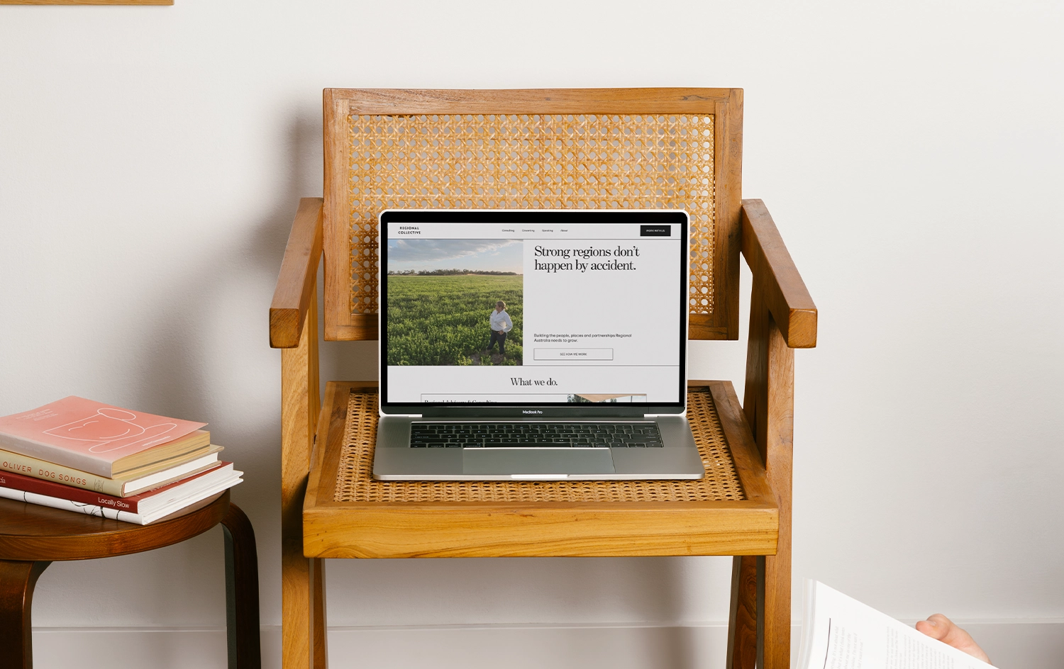 Boundary Agency client, Regional Collective's website made to showcase their work in the regions of South Australia