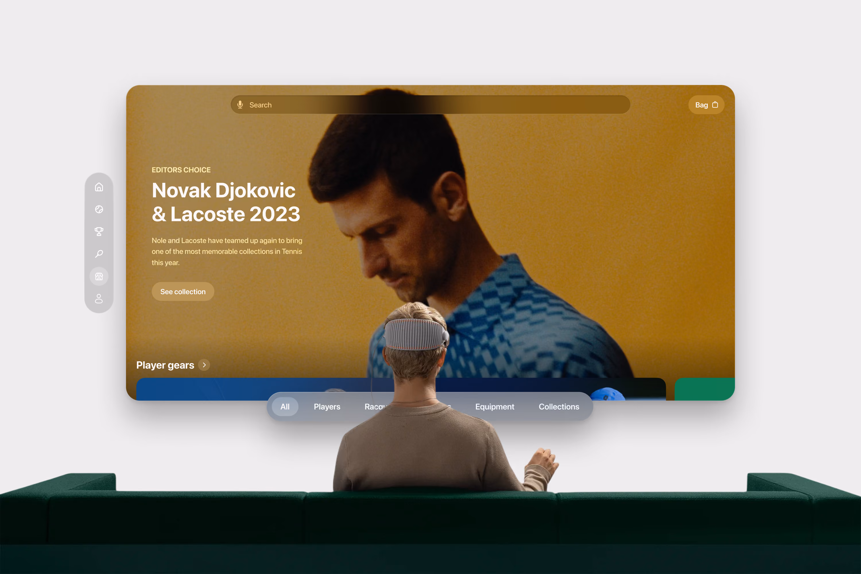 A mockup image for the Apple Vision Pro Project.