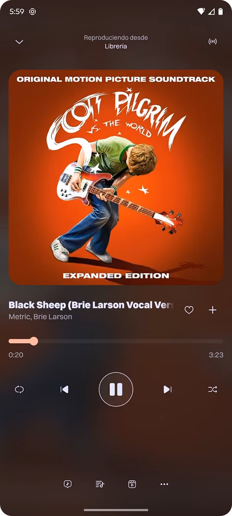 A mockup image for the Music App Project.