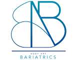 Logo of Body Art Bariatrics featuring stylized letters B and A intertwined with a thin vertical line and the text 'BODY ART BARIATRICS' underneath.