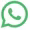 WhatsApp logo featuring a white telephone icon inside a speech bubble on a green circular background.