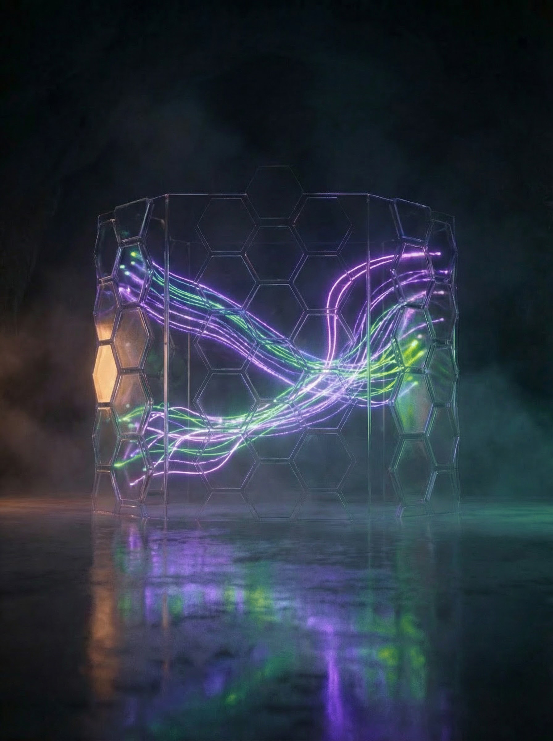 Circle with background pattern