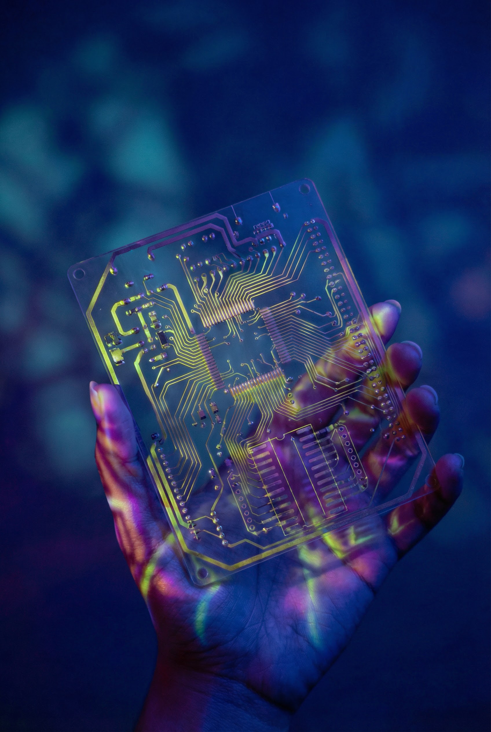 A hand and a robotic hand reaching for each other