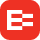 Red square icon with three white horizontal lines and a small square.