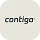 The word 'contigo' in lowercase black letters on a light background.