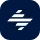 White stylized letter S logo on dark blue circular background.