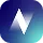 White stylized letter N logo on a blue and green gradient background.
