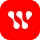 White stylized letter W on red octagonal background, resembling a logo.