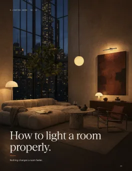 Design tips page: how to light a room properly