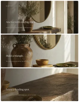 Design tips page: entryway styling tips