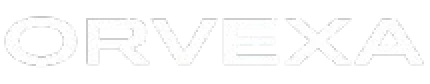 Orvexa brand logo text in white on transparent background.