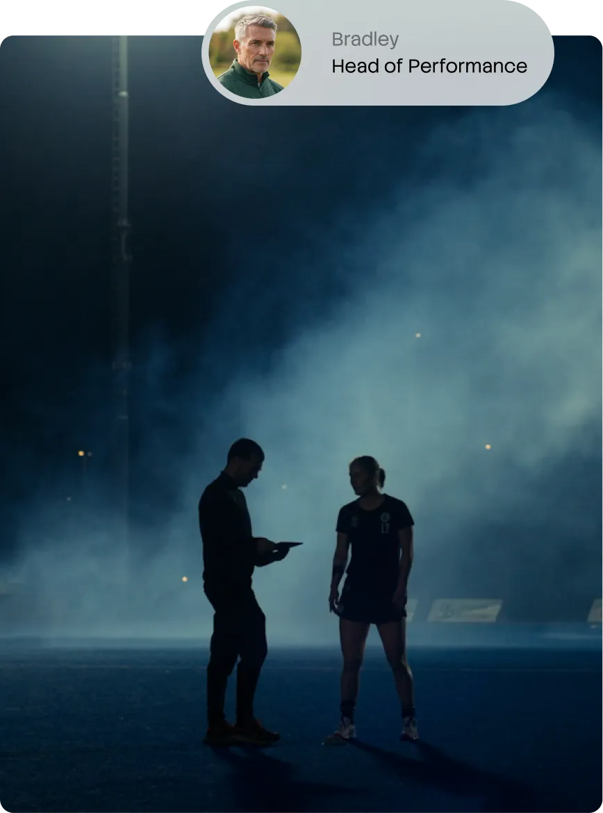 Performance team analyzing athlete movement with Model Health