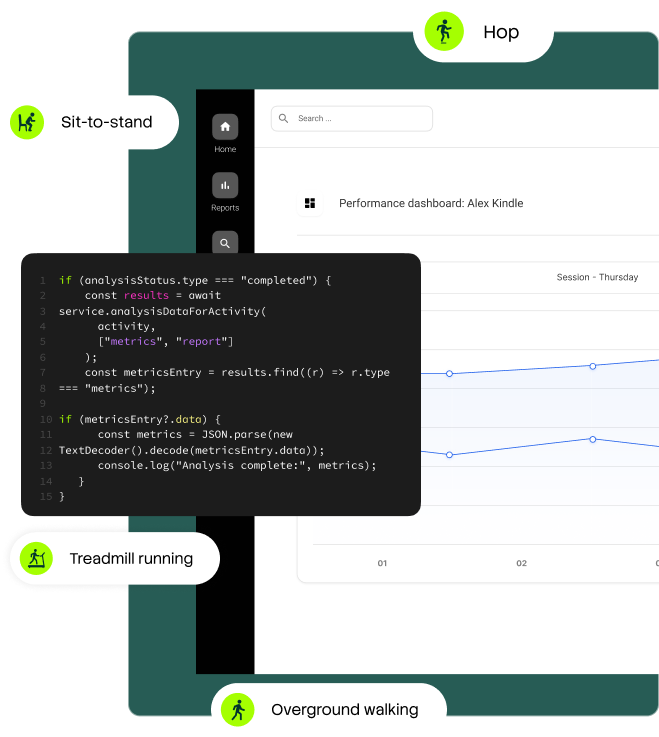 Step 3: Automated metrics for common physical tests displayed in structured output