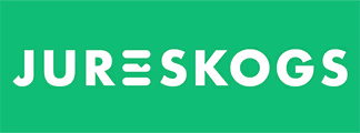 Jureskogs brand name logo with stylized letter E on a green background.