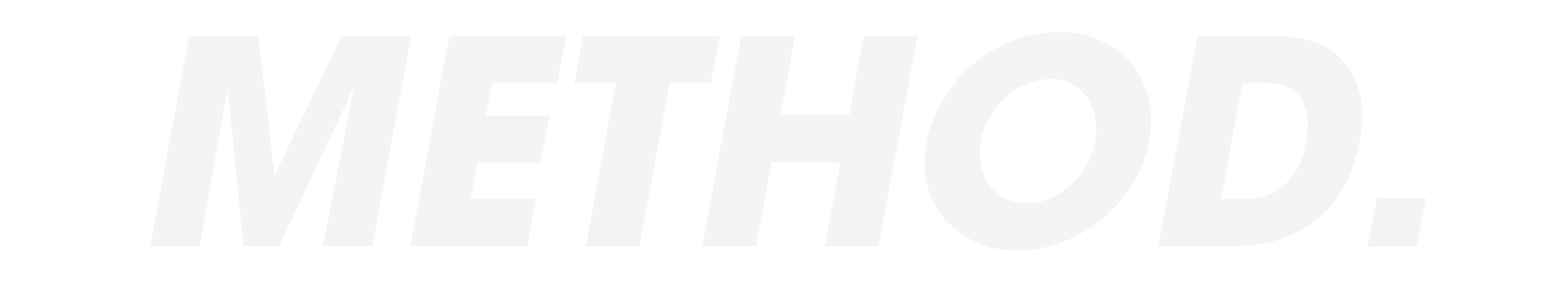 The word METHOD in large white uppercase letters on a black background.