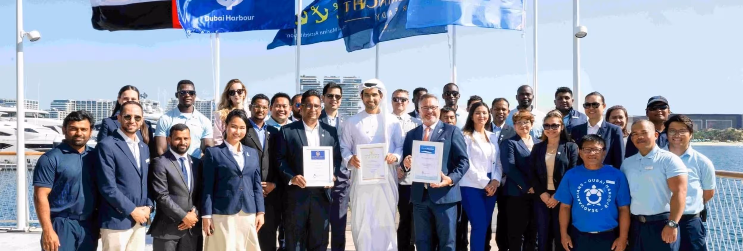 Dubai Harbour Marinas becomes first in the world to receive three simultaneous accreditations from The Yacht Harbour Association