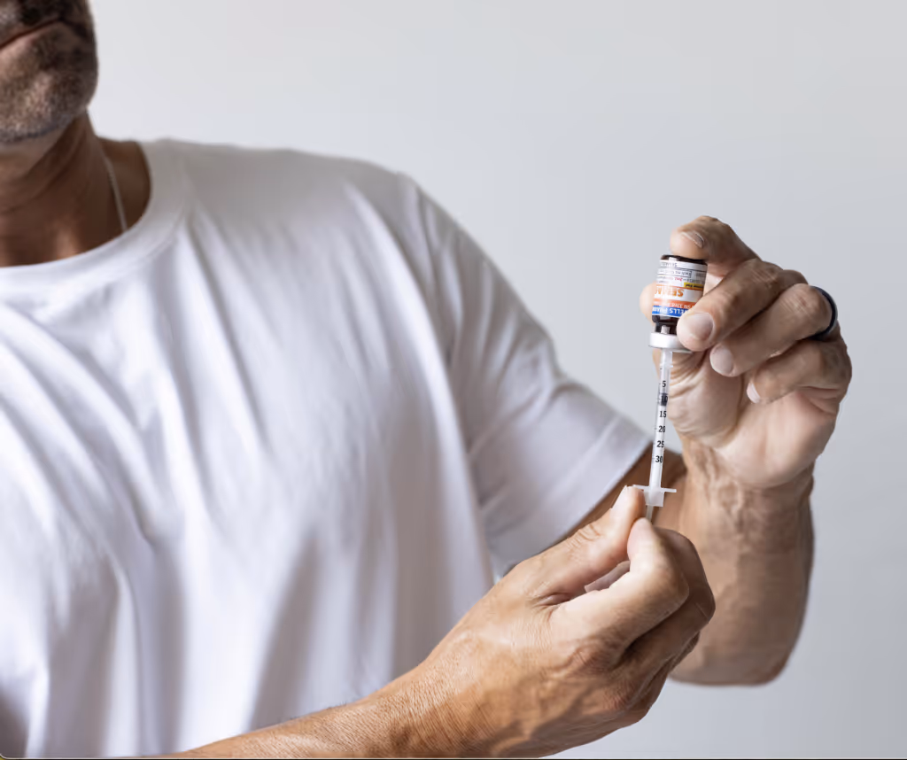 Difference between Semaglutide and Tirzepatide | Man Prepping Semaglutide Injection | Victory Men's Health