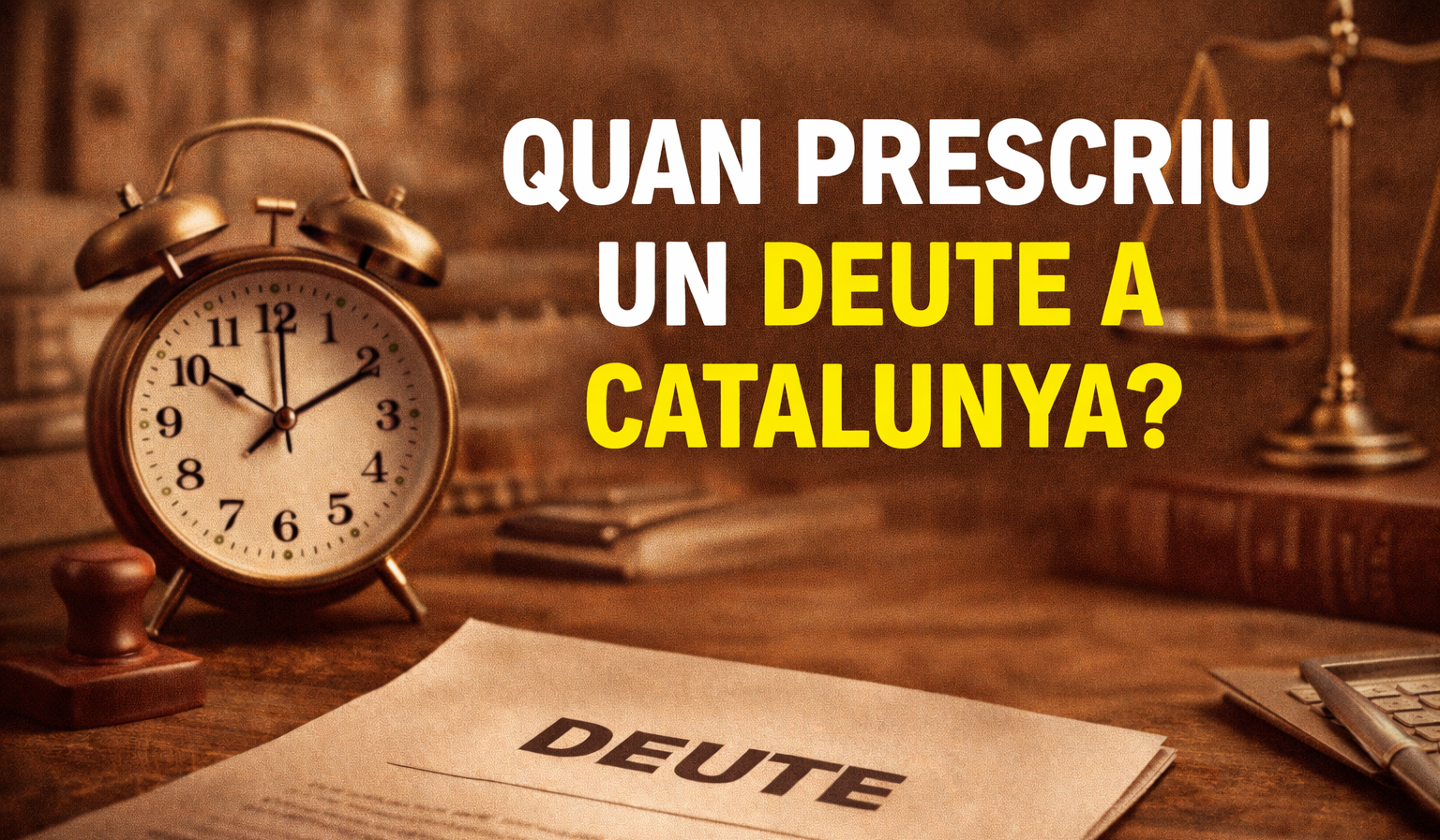 preguntes sobre quan prescriu un deute a catalunya