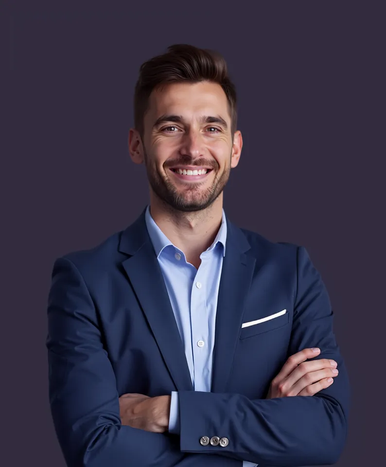 Ejecutivo en entorno corporativo de consultoría estratégica
