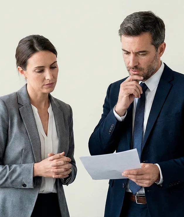 Profesional analizando documentación con rigor y prudencia operativa
